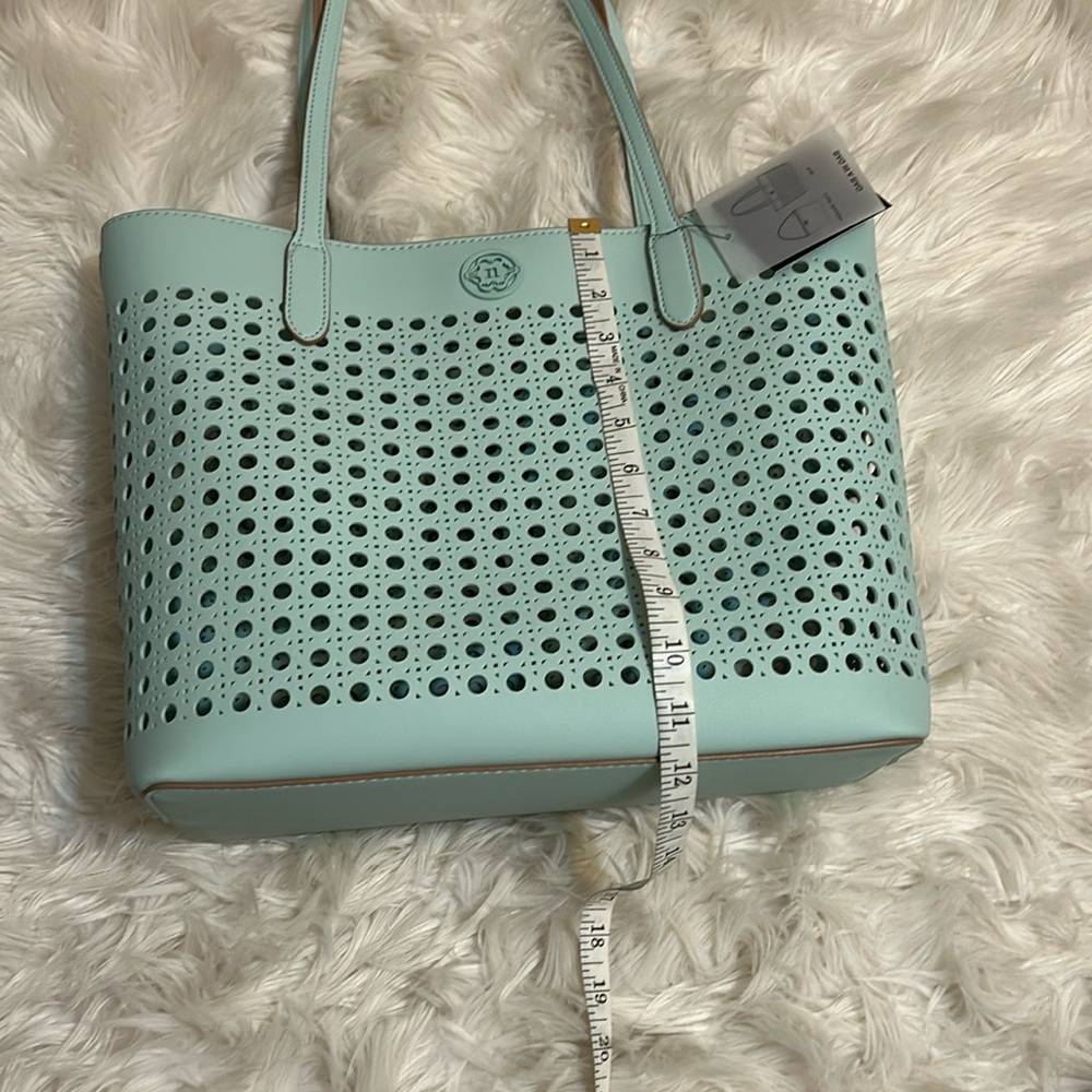 NWT, NANETTE LEPORE Mint Green Tote Bag - Picture 8 of 11